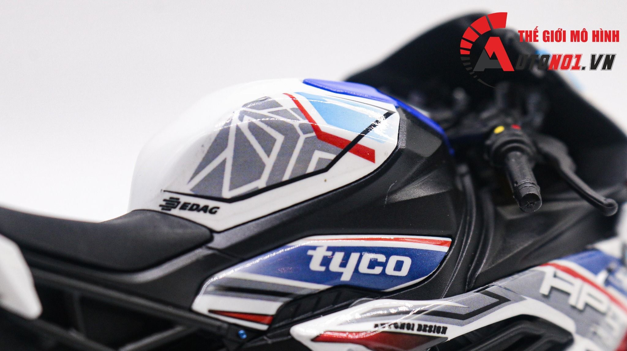  Mô hình xe độ Bmw S1000rr Hp4 Tyco 1:12 Autono1 Welly D226A 