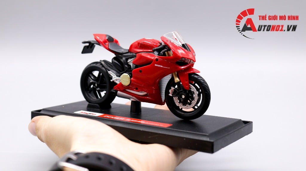  Mô hình xe Ducati 1199 panigale red 1:18 Maisto 3491 