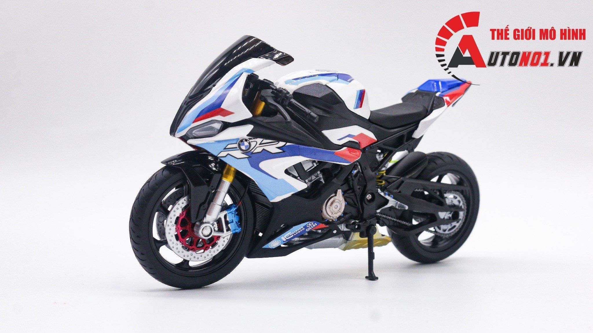  Mô hình xe độ Bmw S1000RR 2020 SBK Racing 1:12 Welly Autono1 Welly D226B 