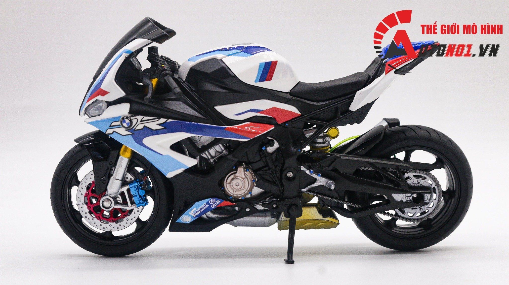  Mô hình xe độ Bmw S1000RR 2020 SBK Racing 1:12 Welly Autono1 Welly D226B 