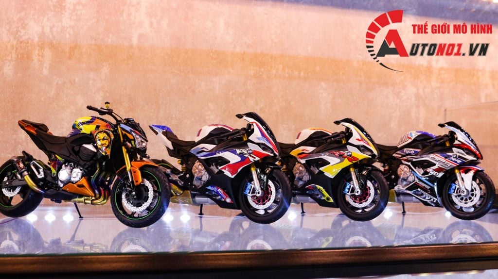 MÔ HÌNH XE BMW S1000RR SBK 2020 YELLOW RED 1:12 AUTONO1 D226C