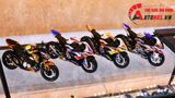  Mô hình xe độ Bmw S1000rr Sbk 2020 Yellow Red tỉ lệ 1:12 Autono1 Welly D226C 