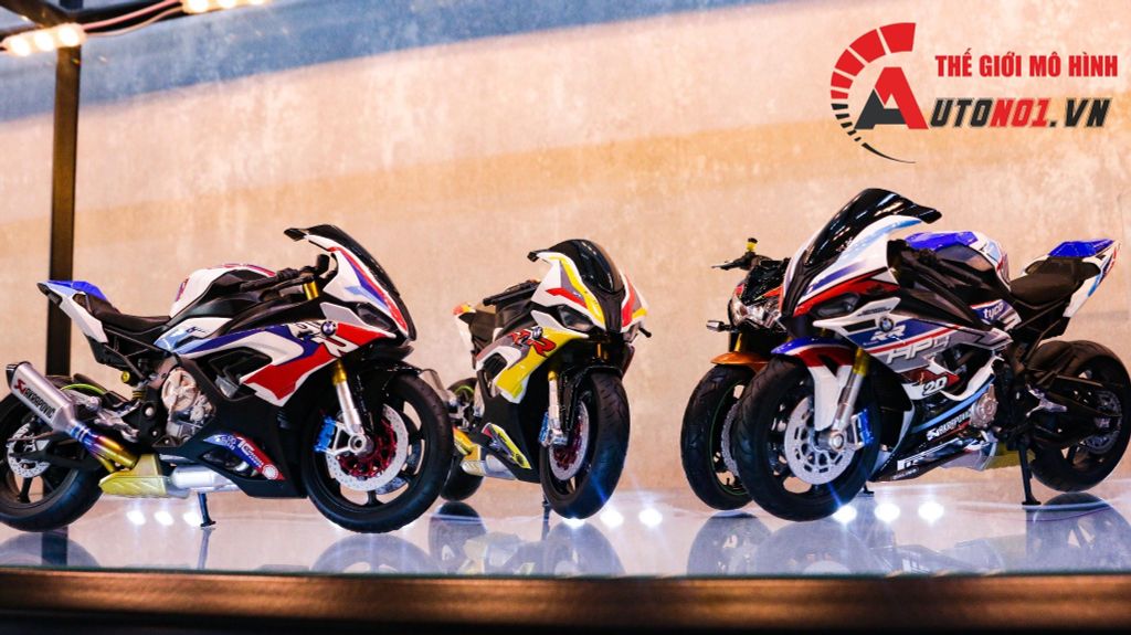 MÔ HÌNH XE BMW S1000RR SBK 2020 1:12 AUTONO1 D226B