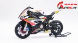  Mô hình xe độ Bmw S1000rr Sbk 2020 Yellow Red tỉ lệ 1:12 Autono1 Welly D226C 