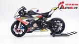  Mô hình xe độ Bmw S1000rr Sbk 2020 Yellow Red tỉ lệ 1:12 Autono1 Welly D226C 