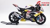  Mô hình xe độ Bmw S1000rr Sbk 2020 Yellow Red tỉ lệ 1:12 Autono1 Welly D226C 