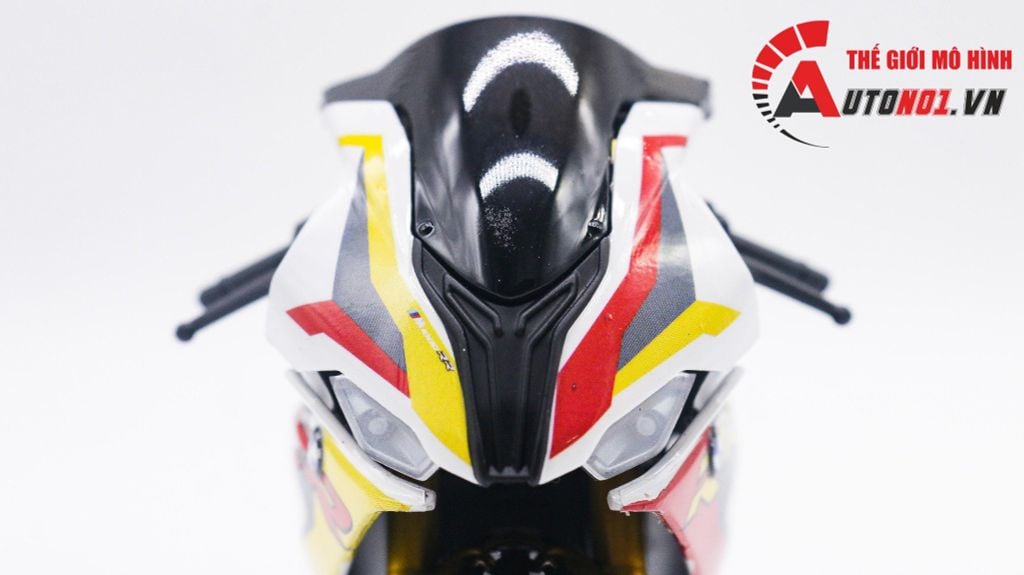 MÔ HÌNH XE BMW S1000RR SBK 2020 YELLOW RED 1:12 AUTONO1 D226C