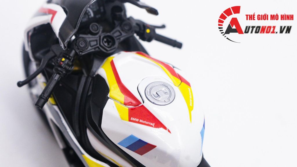 MÔ HÌNH XE BMW S1000RR SBK 2020 YELLOW RED 1:12 AUTONO1 D226C