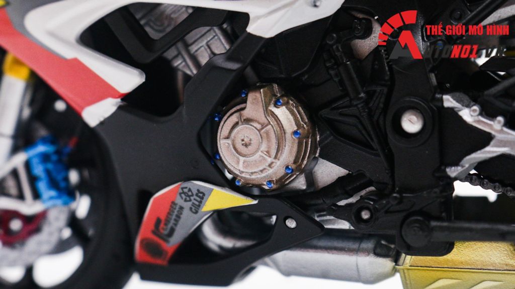 MÔ HÌNH XE BMW S1000RR SBK 2020 YELLOW RED 1:12 AUTONO1 D226C