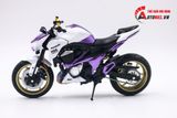  Mô hình xe độ Kawasaki Z800 Metal Violet độ pô 1:12 Autono1 Automaxx D225A 