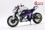  Mô hình xe độ Kawasaki Z800 Metal Violet độ pô 1:12 Autono1 Automaxx D225A 