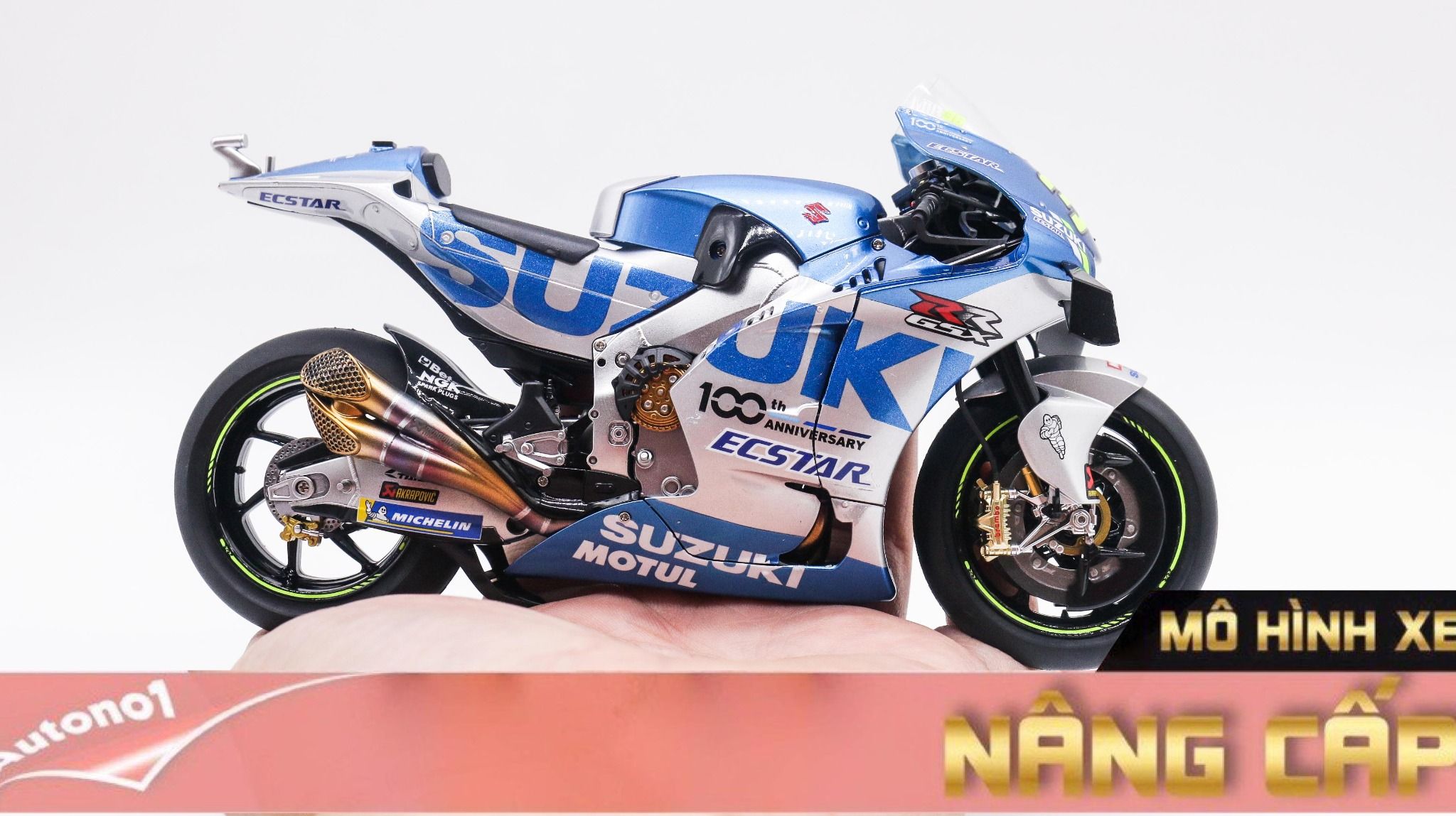  Mô hình xe cao cấp Suzuki Team Ecstar Gsx-Rr 2020 1:12 Tamiya D218A 