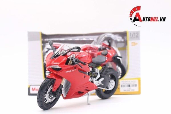 COMBO MÔ HÌNH XE & SHOWROOM TRƯNG BÀY DUCATI 1199 PANIGALE 1:12 MAISTO CB002