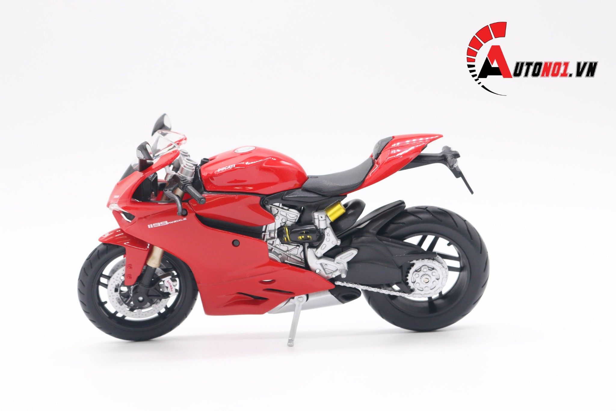  Mô hình xe Ducati 1199 Panigale 2011 red 1:12 Maisto 2222 