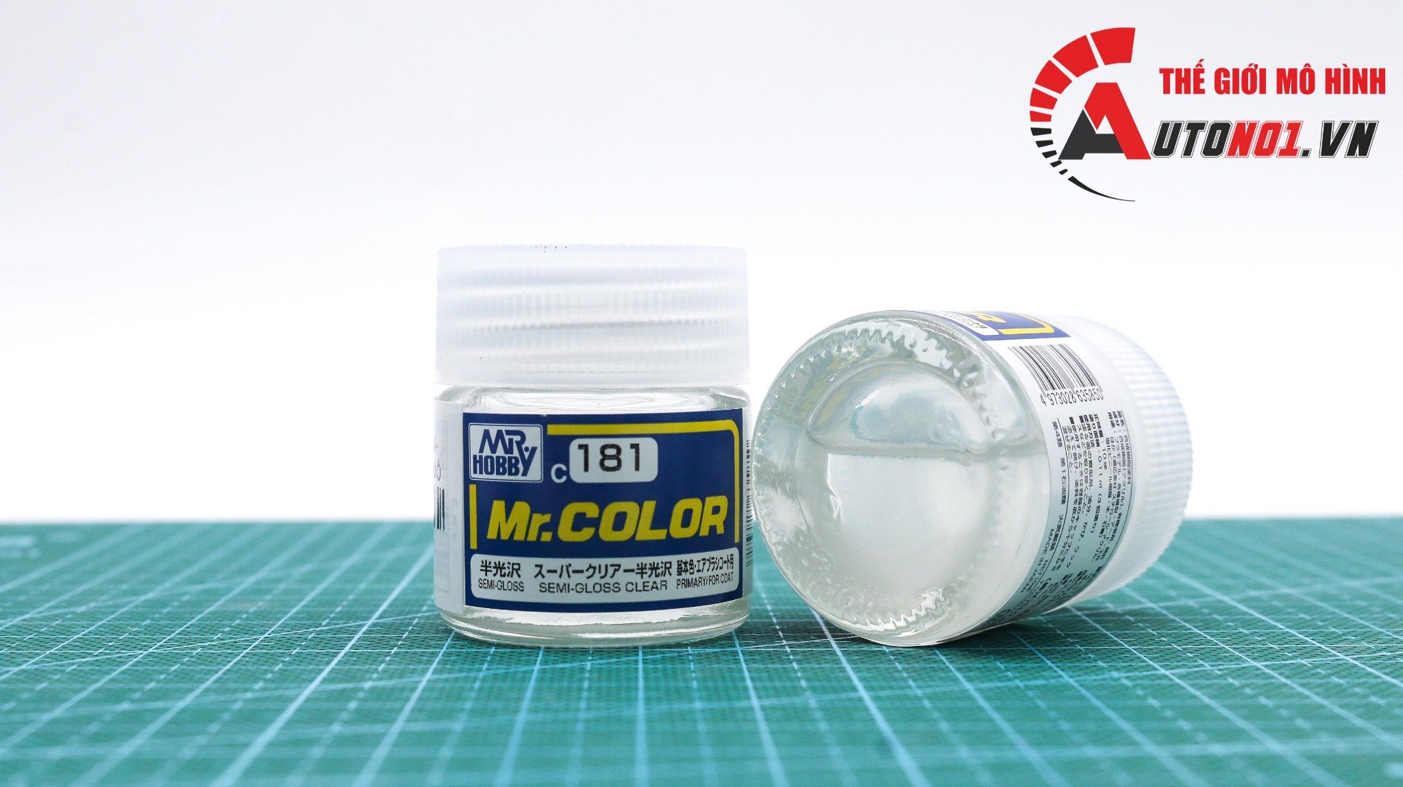  Lacquer c181 semi-gloss clear sơn mô hình semi-gloss clear 10ml Mr.Hobby C181 