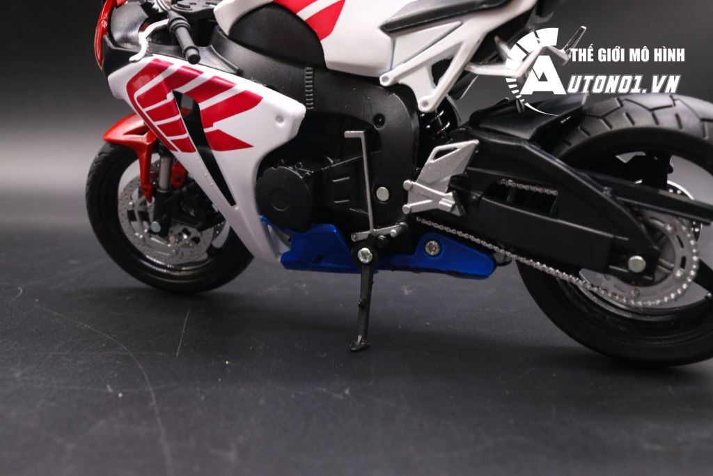 MÔ HÌNH XE HONDA CBR 1000RR WHITE RED 1:12 JOYCITY 6803