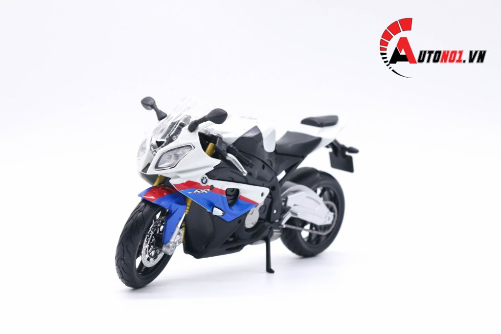 MÔ HÌNH BMW S1000RR WHITE BLUE 1:12 MAISTO 4394