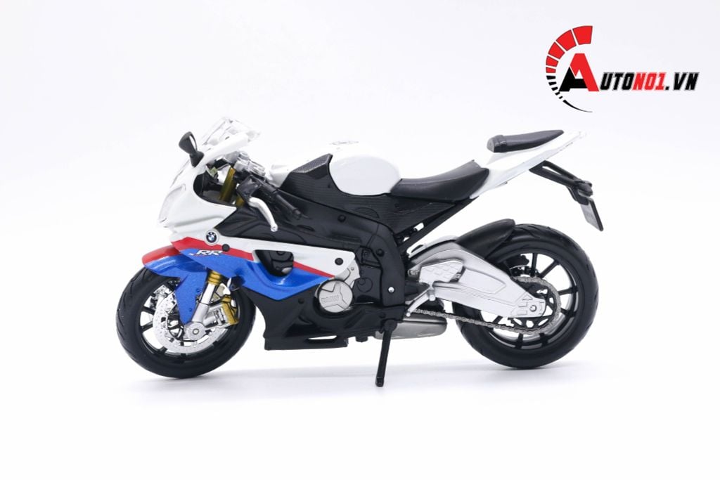 MÔ HÌNH BMW S1000RR WHITE BLUE 1:12 MAISTO 4394