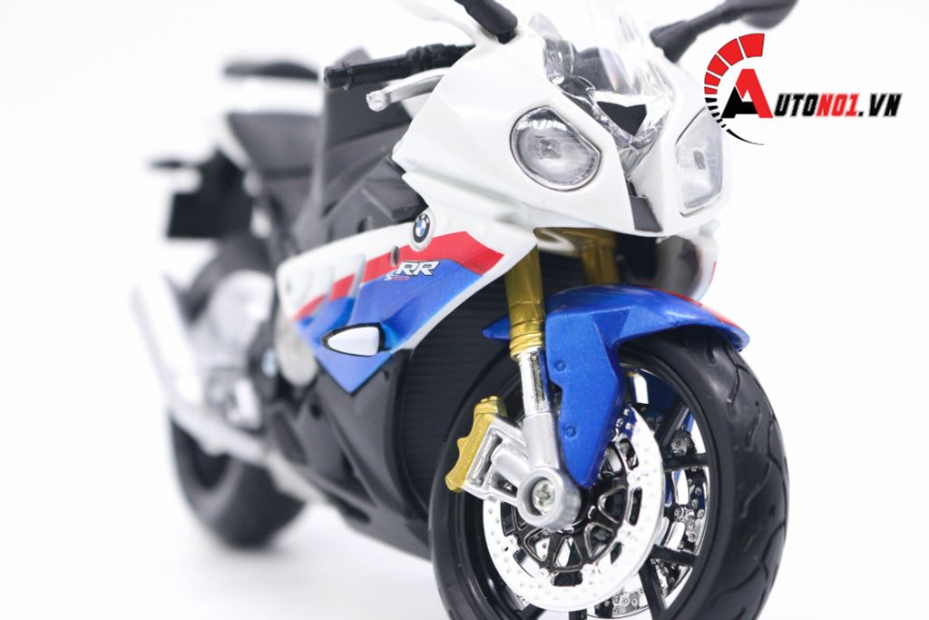 MÔ HÌNH BMW S1000RR WHITE BLUE 1:12 MAISTO 4394