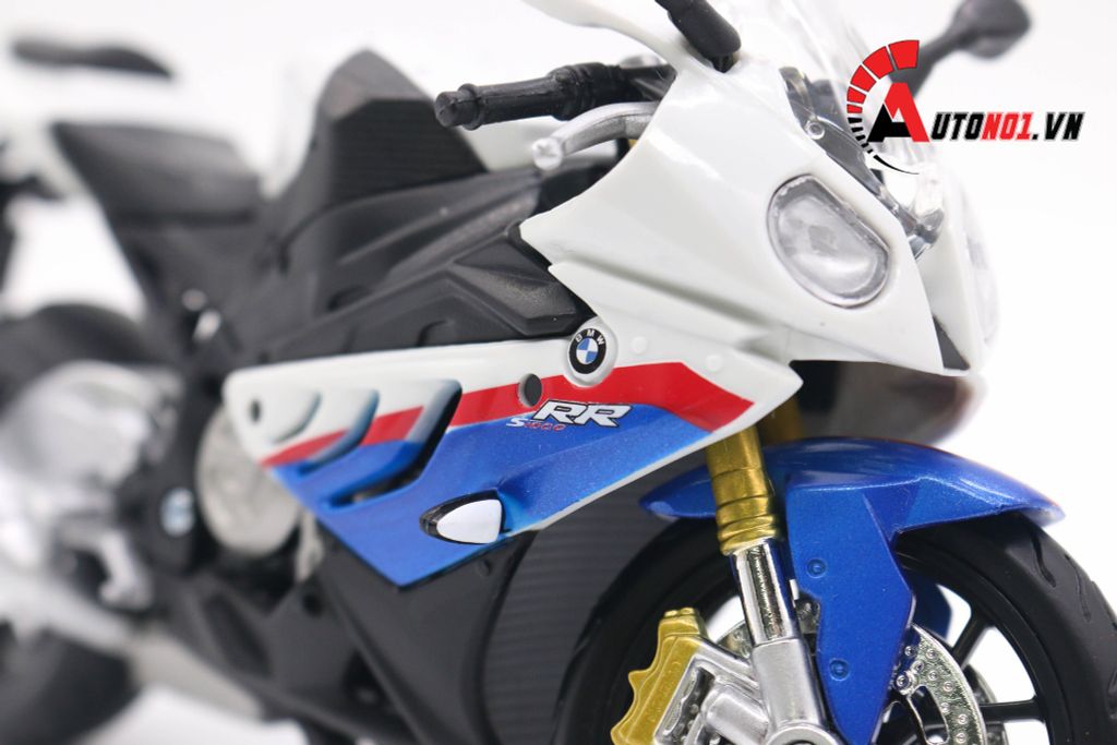 MÔ HÌNH BMW S1000RR WHITE BLUE 1:12 MAISTO 4394