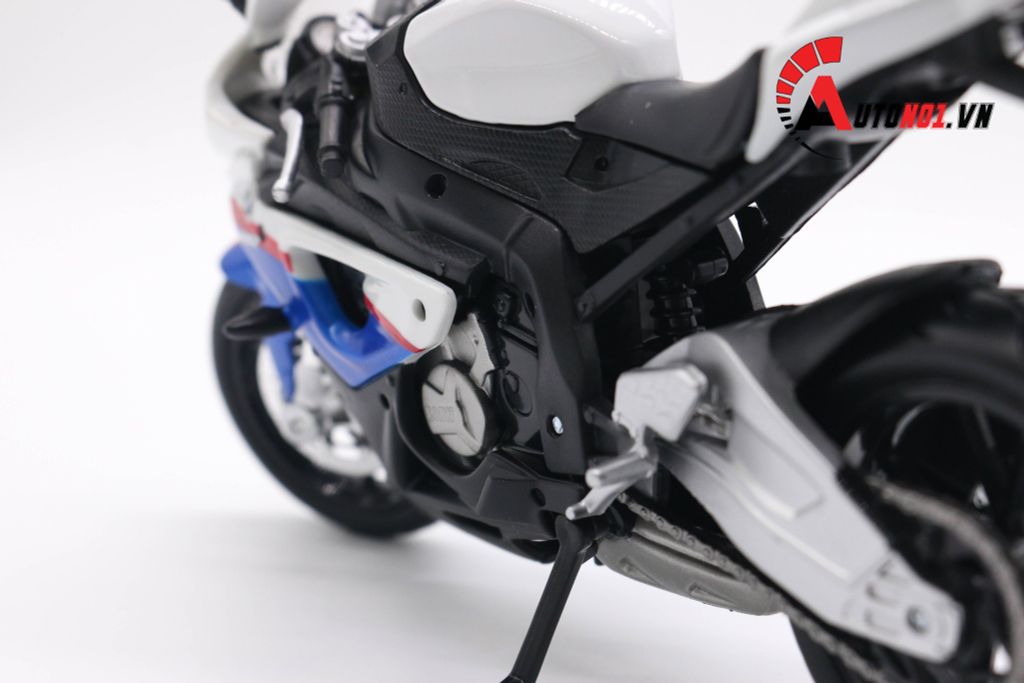 MÔ HÌNH BMW S1000RR WHITE BLUE 1:12 MAISTO 4394