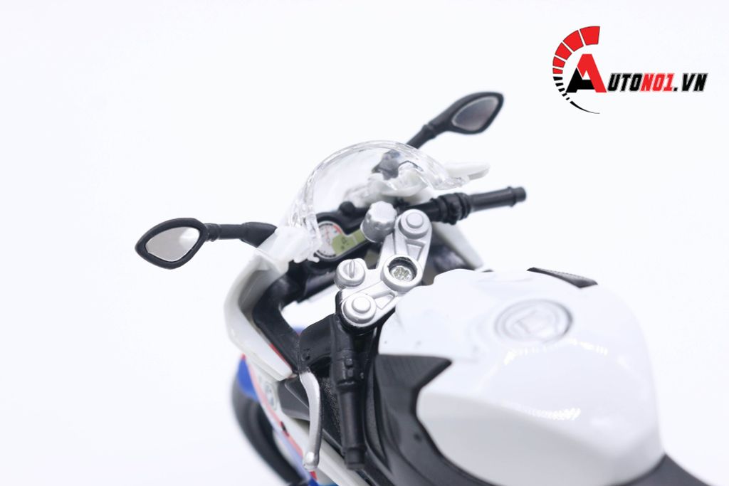 MÔ HÌNH BMW S1000RR WHITE BLUE 1:12 MAISTO 4394