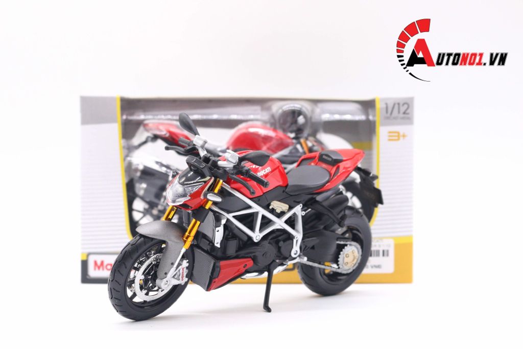 MÔ HÌNH XE DUCATI STREETFIGHTER S RED 1:12 MAISTO 4522