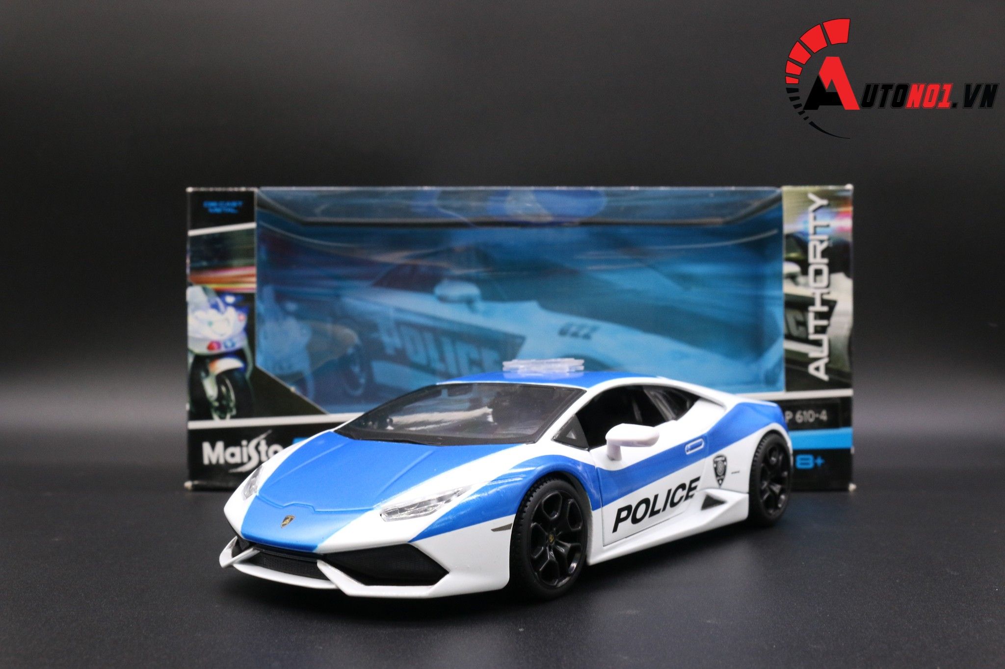  Mô hình xe Lamborghini Huracan LP610-4 Police 1:24 Maisto 4330 