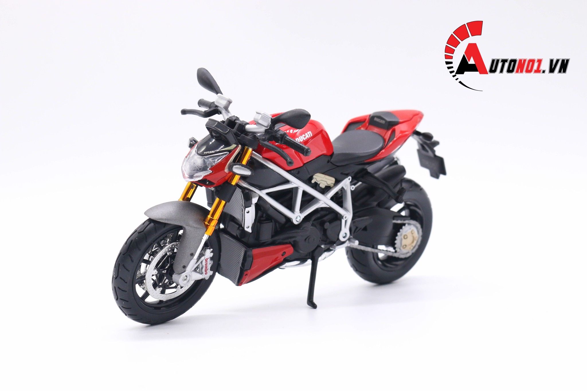  Mô hình xe Ducati Streetfighter S red 1:12 Maisto 4522 không đế 