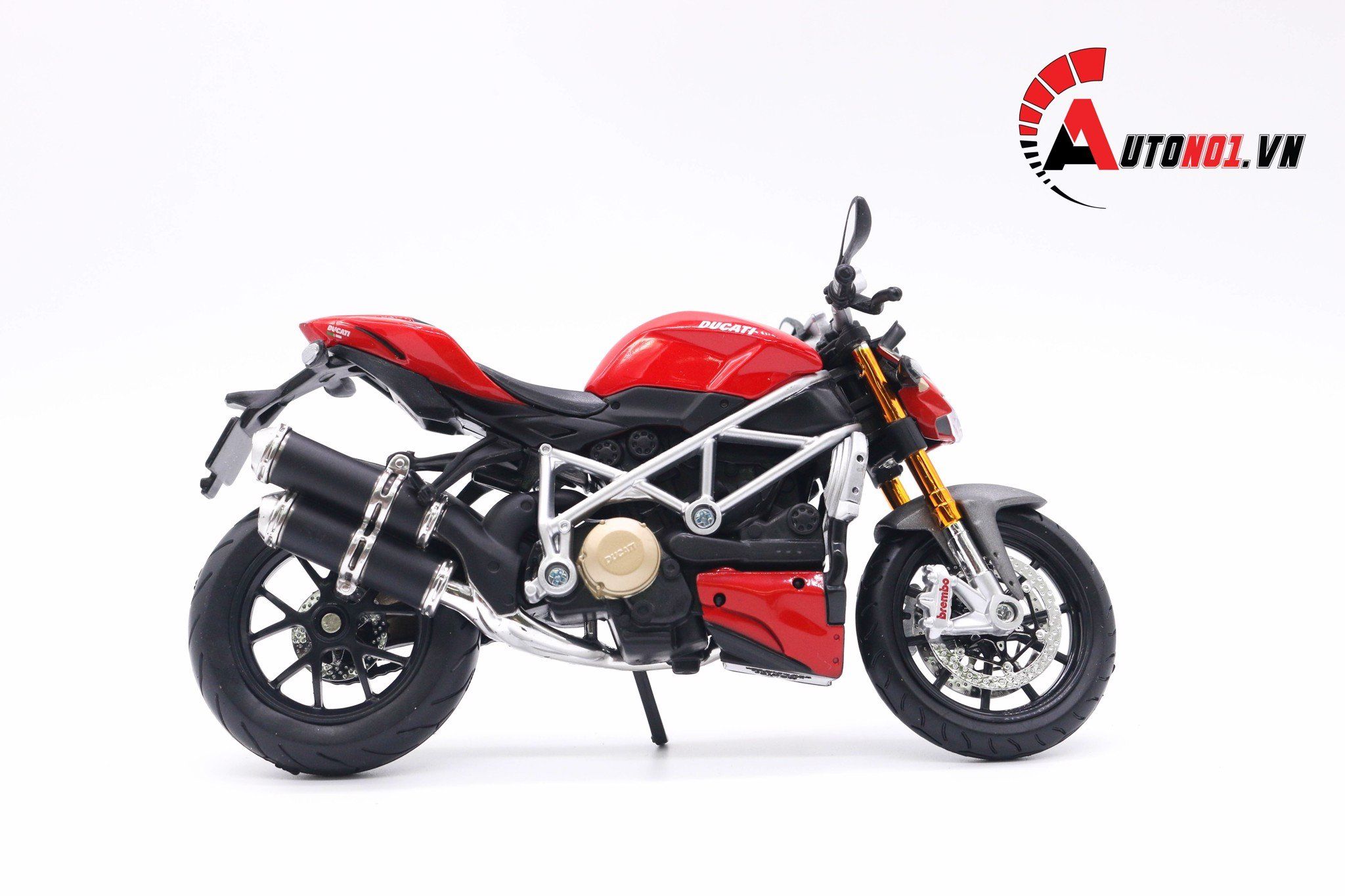  Mô hình xe Ducati Streetfighter S red 1:12 Maisto 4522 không đế 