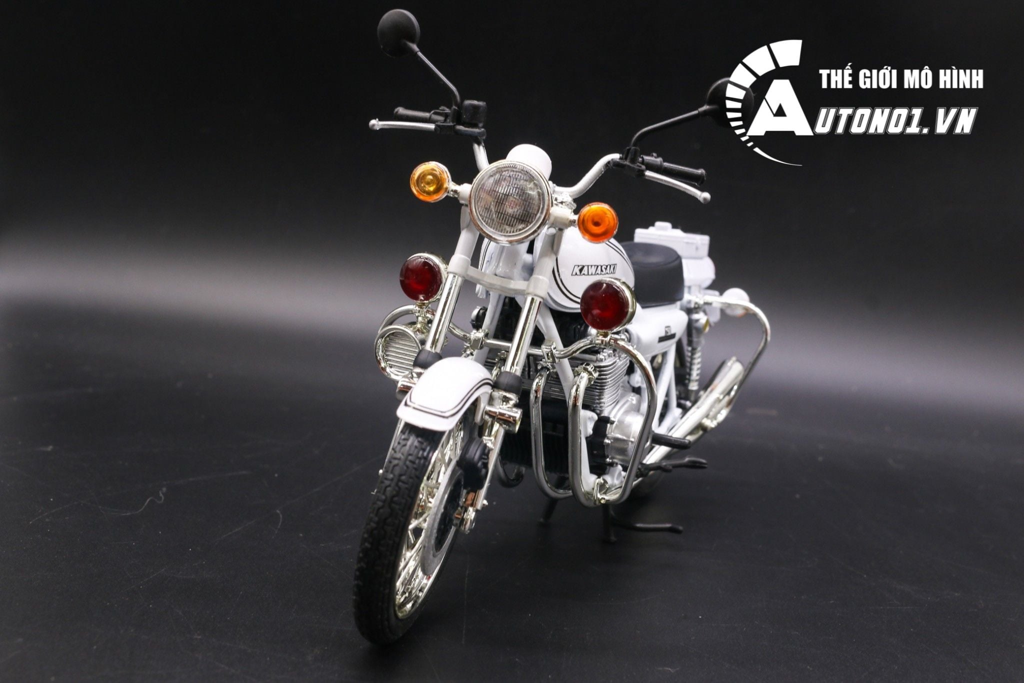  Mô hình xe mô tô Honda dream CB750 Four Police tỉ lệ 1:12 Joycity 1872 