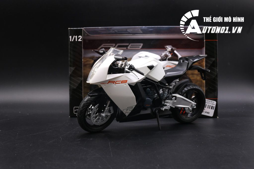 MÔ HÌNH XE KTM RC8 WHITE 1:12 JOYCITY