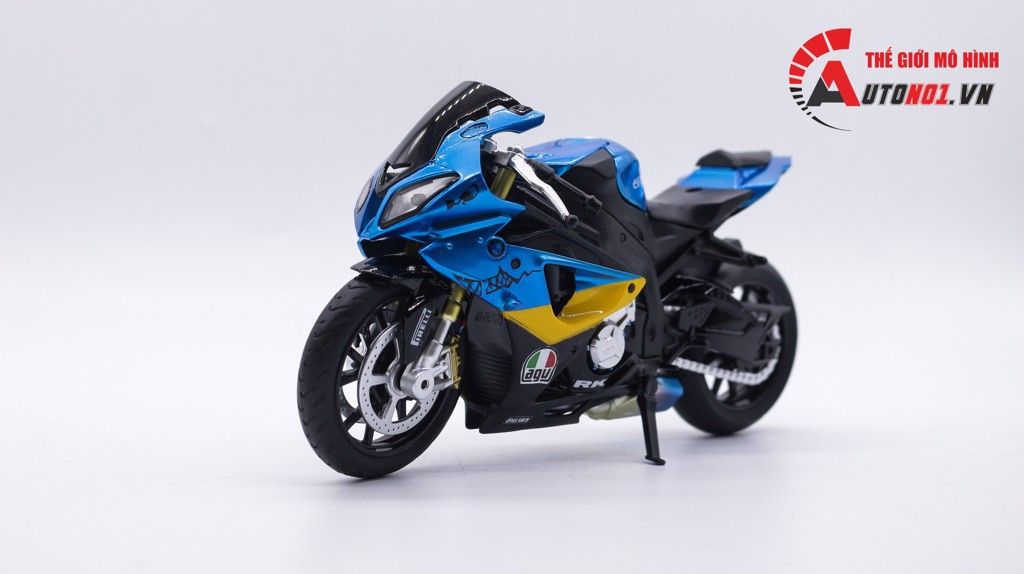 DECAL NƯỚC CÁ MẬP CHO MÔ TÔ BMW S1000RR SHARK - AGV - MOTORAD TỈ LỆ 1:12 AUTONO1 DC602E