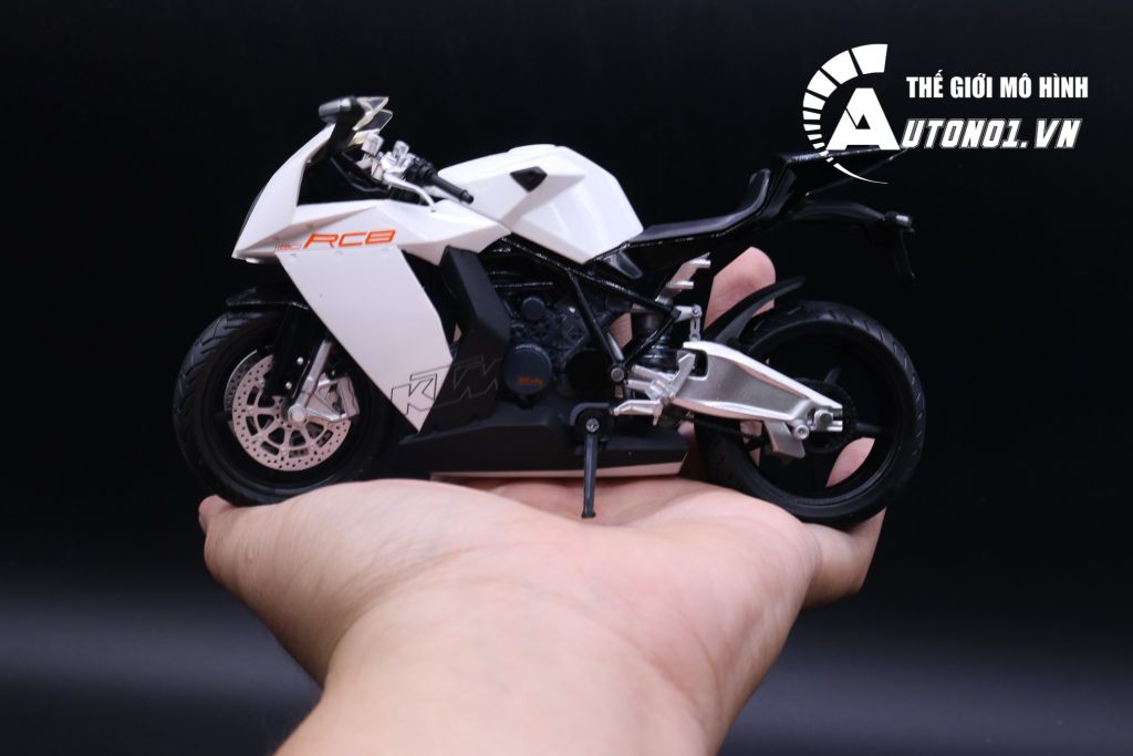 MÔ HÌNH XE KTM RC8 WHITE 1:12 JOYCITY