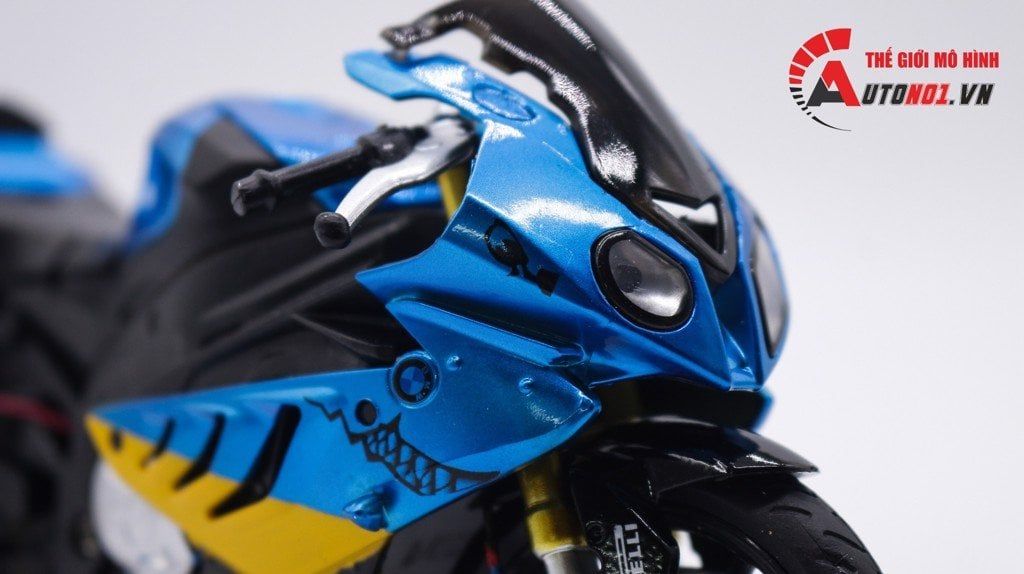 DECAL NƯỚC CÁ MẬP CHO MÔ TÔ BMW S1000RR SHARK - AGV - MOTORAD TỈ LỆ 1:12 AUTONO1 DC602E