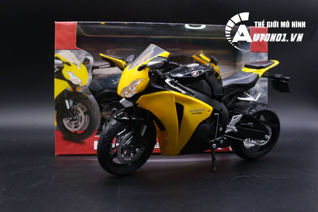 MÔ HÌNH XE HONDA CBR 1000RR YELLOW 1:12 JOYCITY