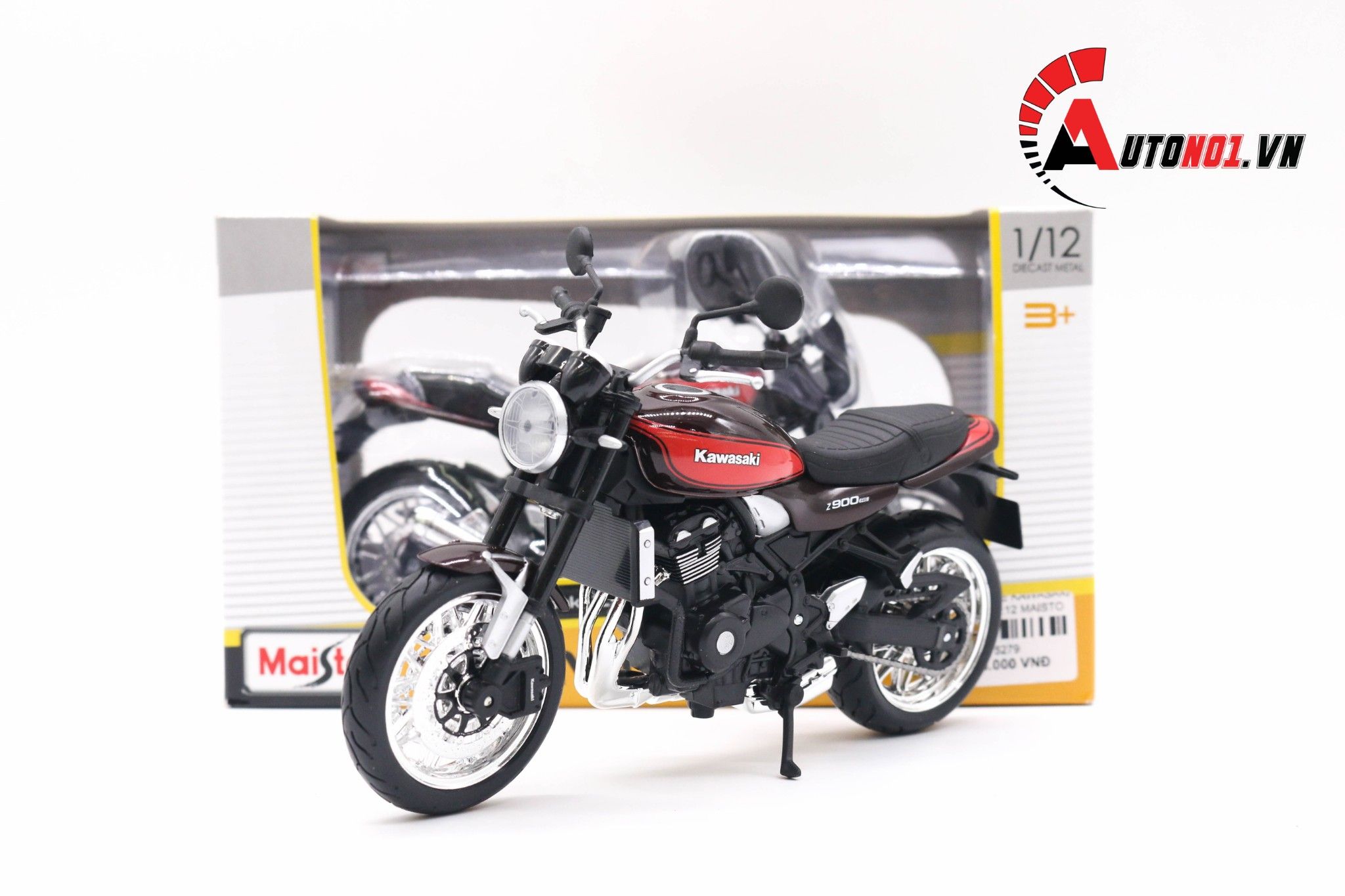  Mô hình xe Kawasaki Z900RS tỉ lệ 1:12 Maisto MT075 