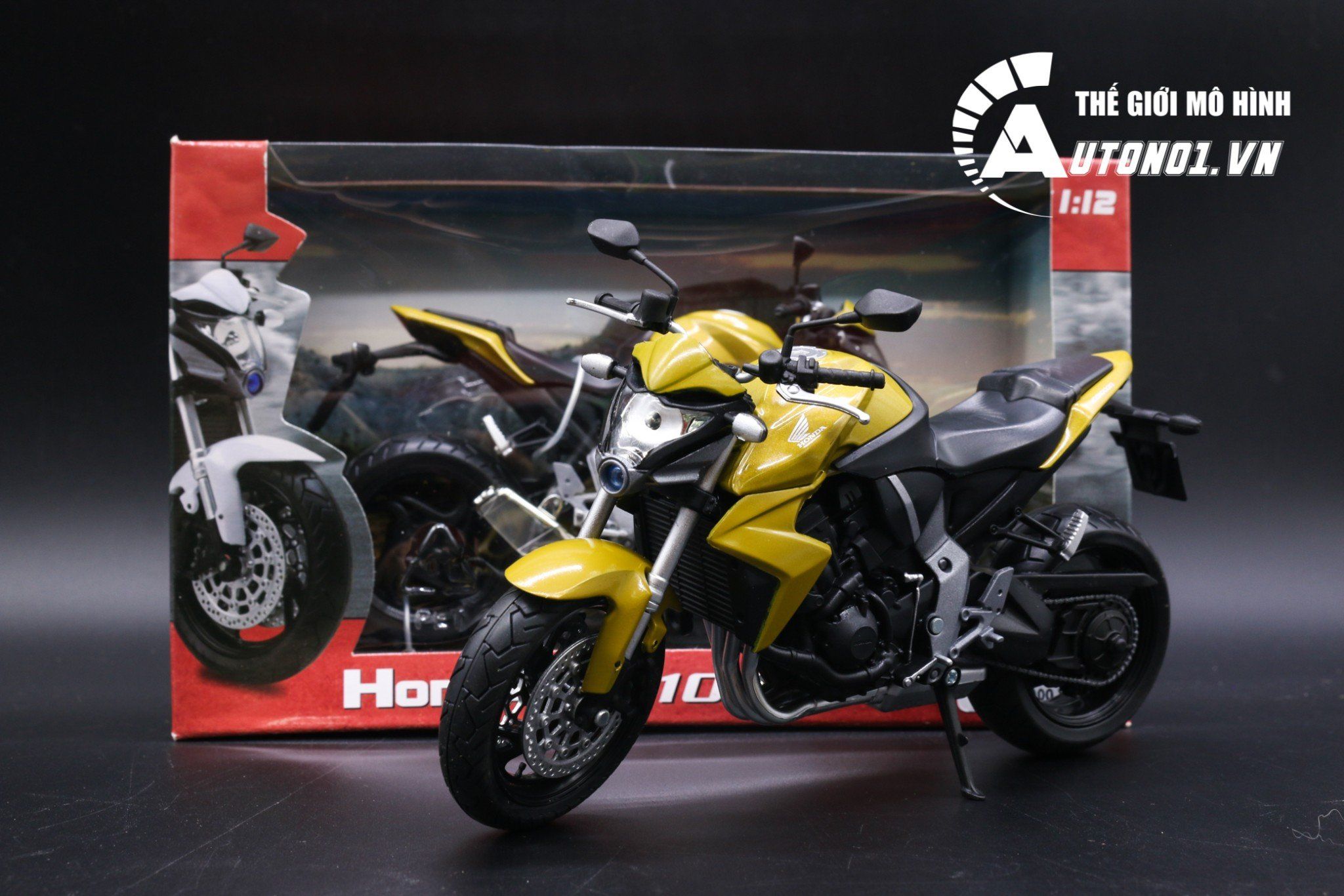 Mô hình xe Honda CB 1000r yellow 1:12 Joycity 5405 