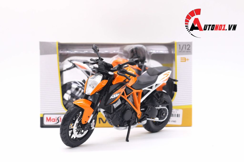 MÔ HÌNH XE KTM 1290 SUPER DUKE R ORANGE 1:12 MAISTO 5033