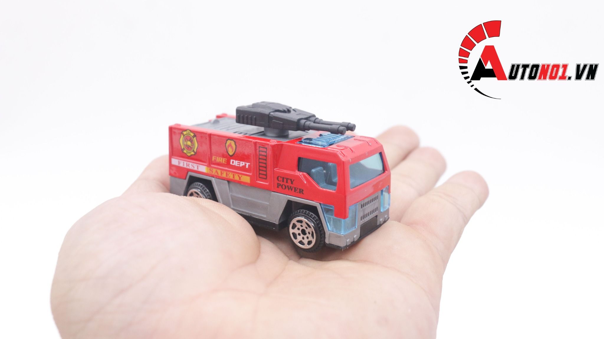  Đồ chơi vĩ xe mô hình kim loại 6 xe cứu hỏa tỉ lệ 1:64 diecast T002 