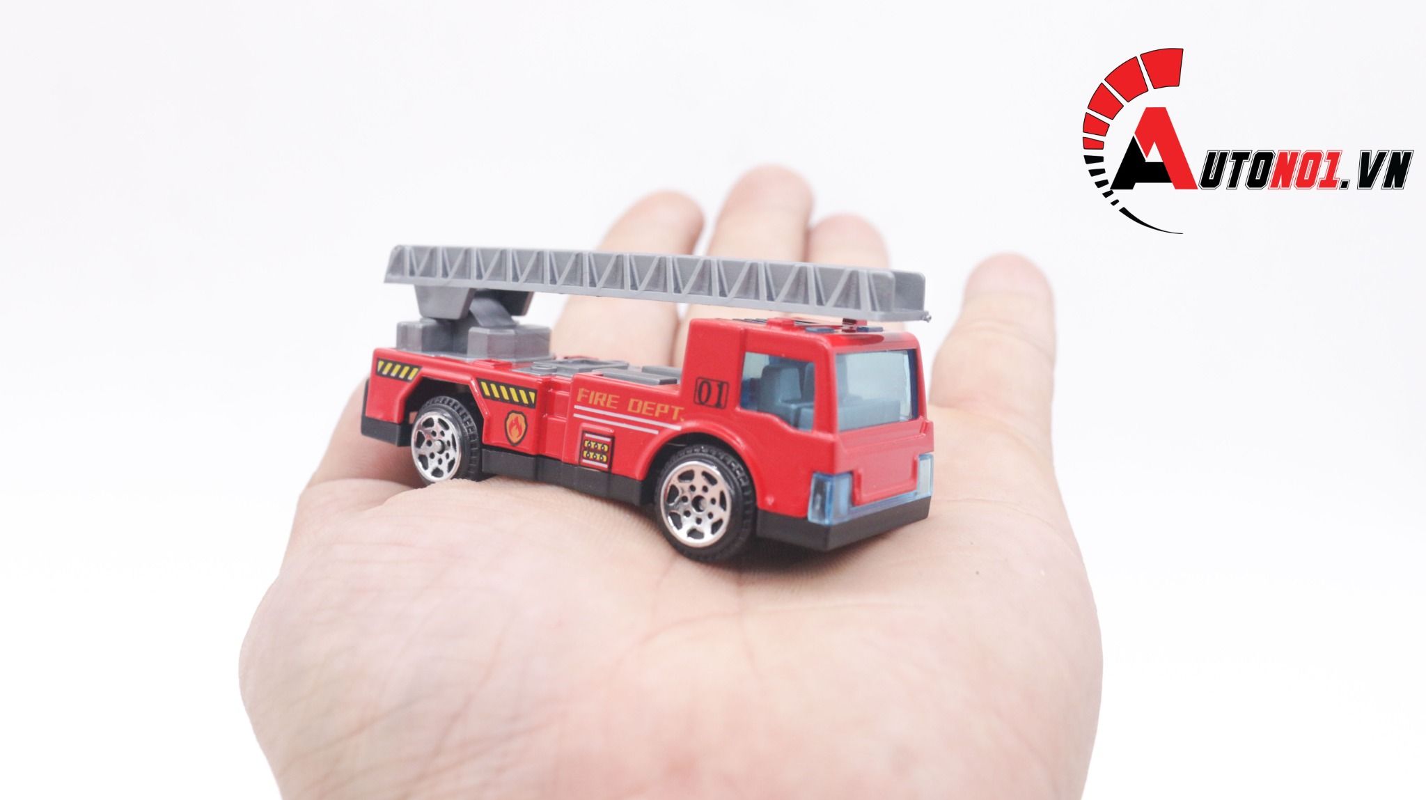  Đồ chơi vĩ xe mô hình kim loại 6 xe cứu hỏa tỉ lệ 1:64 diecast T002 