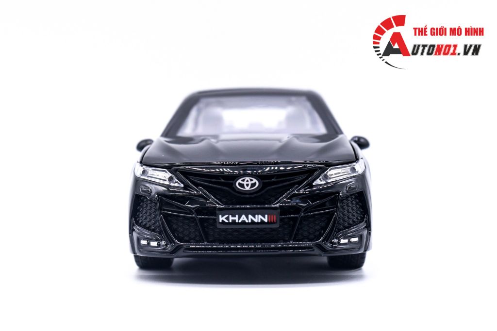 MÔ HÌNH XE TOYOTA CAMRY KHANN BLACK 1:24 HENGTENG MODEL 6780