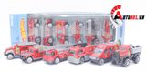  Đồ chơi vĩ xe mô hình kim loại 6 xe cứu hỏa nhiều mẫu tỉ lệ 1:64 diecast T010 