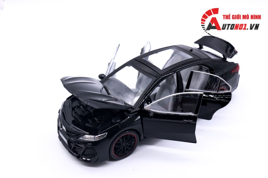 MÔ HÌNH XE TOYOTA CAMRY KHANN BLACK 1:24 HENGTENG MODEL 6780