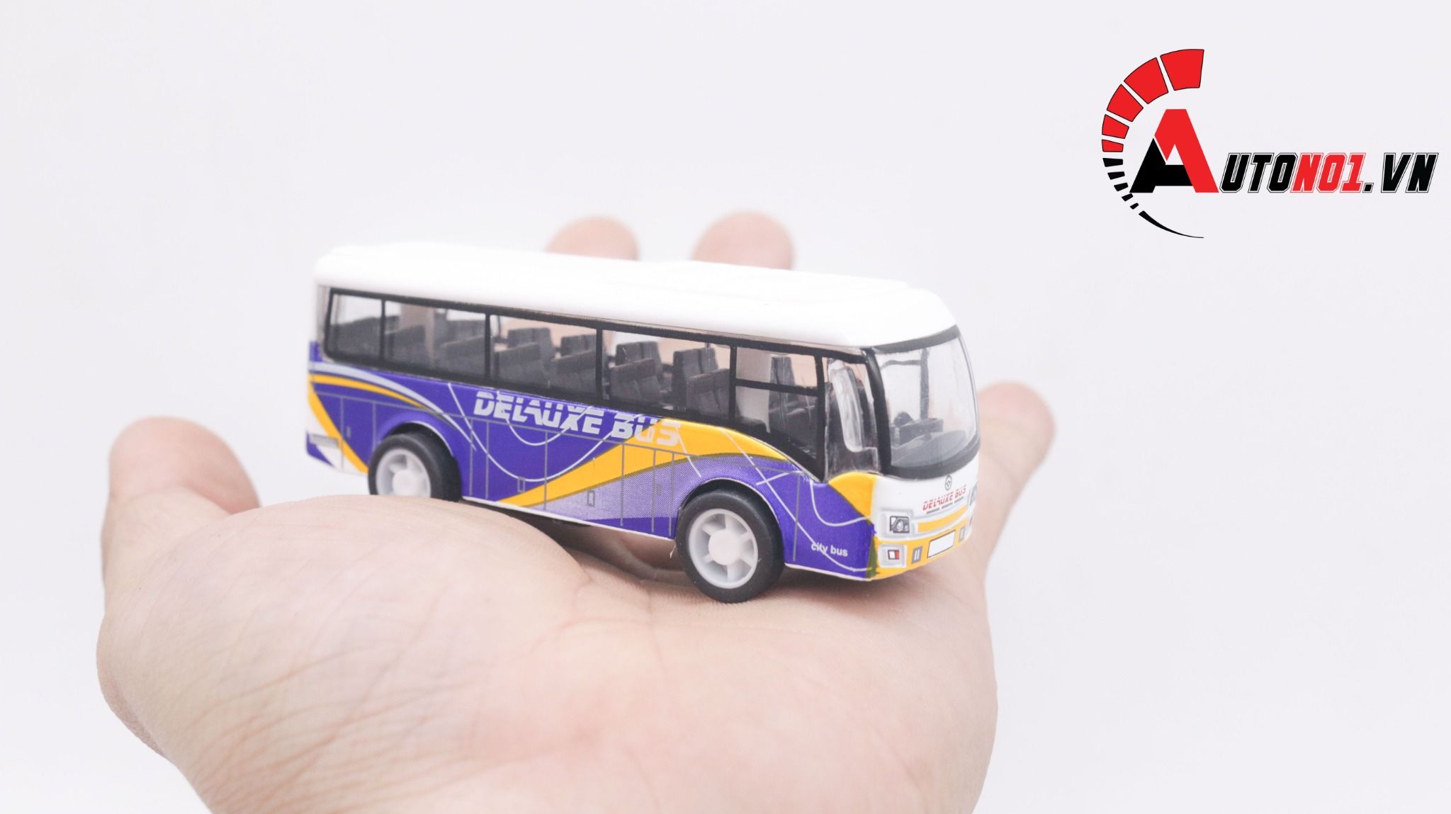  Đồ chơi vỉ xe mô hình kim loại 5 xe buýt tỉ lệ 1:64 diecast T005 