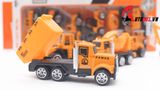  Đồ chơi vĩ xe mô hình kim loại 6 xe công trình tỉ lệ 1:64 diecast T006 