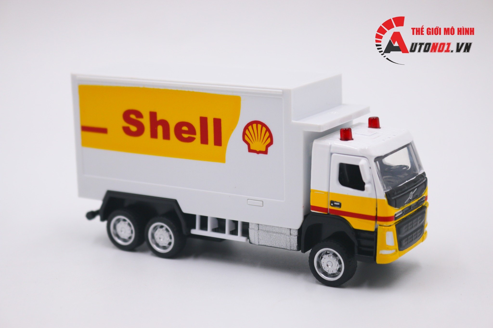  Mô hình xe tải container Shell Volvo tỉ lệ 1:72 CCA 8187 