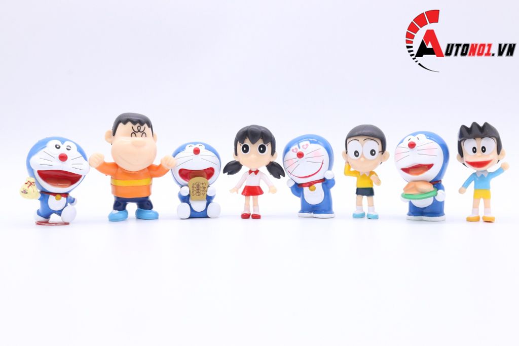 MÔ HÌNH NHÂN VẬT DORAEMON VÀ BẠN SET 8 CON 8CM 6543