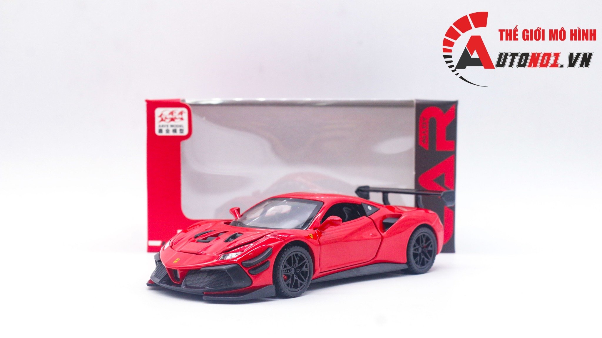  Mô hình xe Ferrari 488 Challenge EVO 2020 tỉ lệ 1:32 Jiaye model VB32743 8131 