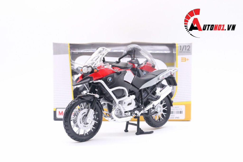 MÔ HÌNH BMW R1200GS RED BLACK 1:12 MAISTO 4530